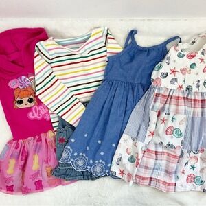Girls Dress & Skirt LOT Size 4-5T LOL Surprise Boden Blueberi Casual Summer Play